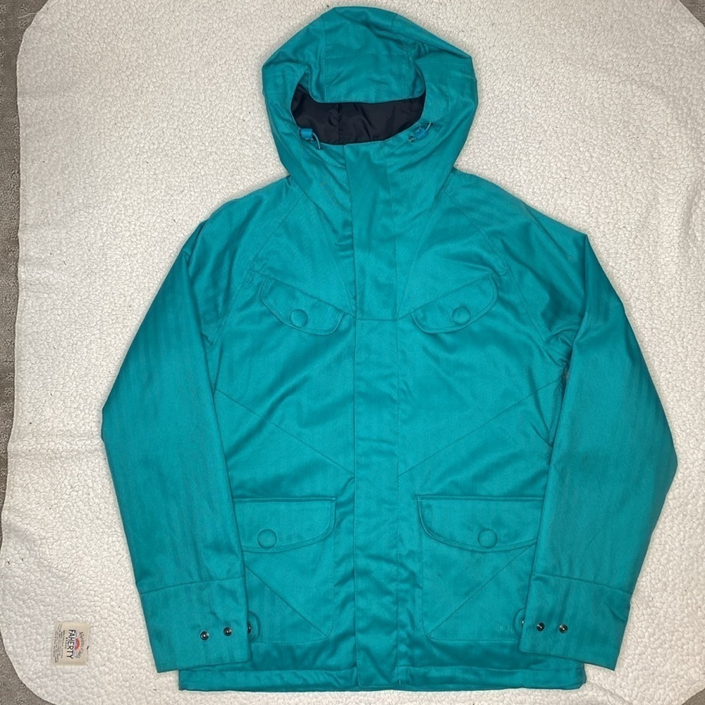 Burton DRYRIDE Teal Document Jacket: Size Large
